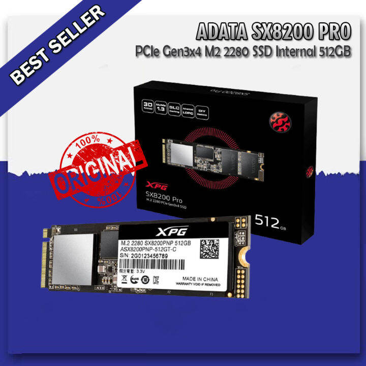 ADATA XPG SX8200 Pro 512GB M 2 PCIE NVMe SSD RESMI ORIGINAL Lazada