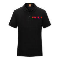 Isuzu Auto มาตรฐาน4S Shop โปโลแขนสั้นเสื้อเสื้อยืดลาเพลแขนสั้น Super Fire CEC เสื้อผ้าสำหรับทั้งหญิงและชายปักเลื่อมขนาดใหญ่โลโก้