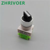 1PCS Rotary switch knob button 22mm 4 Screws terminals 2 way small size 3 position ON-OFF LA37 LAY37 Y090-20X3