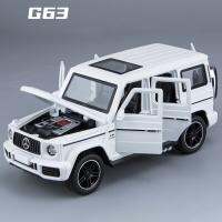 รถของเล่นไฟและเสียงสำหรับเด็กรถ1:32 Benz G63 SUV หุ่นอัลลอยรถของเล่นหล่อโลหะ