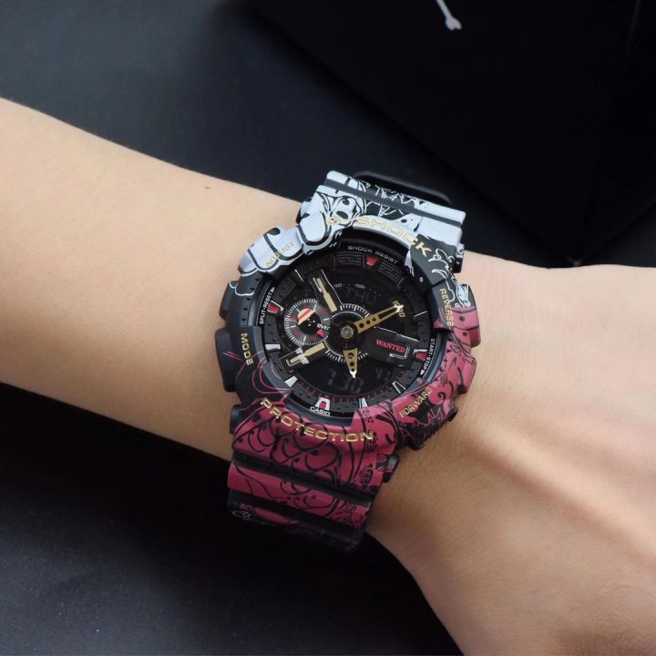 พร้อมส่ง-นาฬิกาข้อมือผู้ชาย-digital-g-shock-x-one-piece-รุ่น-ga-110jop-1a4-นาฬิกา-นาฬิกาข้อมือ-นาฬิกากันน้ำ-สายเรซิน-ประกันศูนย์เซ็นทรัล-1-ปี