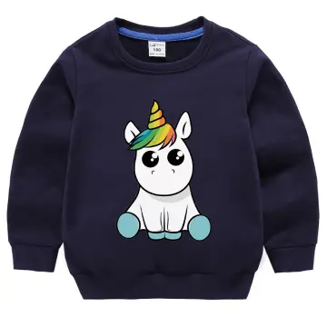 Rainbow sale unicorn sweater