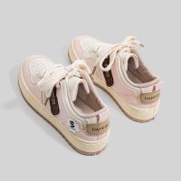 2023 New Fashion version 2023 spring new white shoes for women pink casual sports sneakers trendy low-cut thick-soled street style Japanese womens shoes