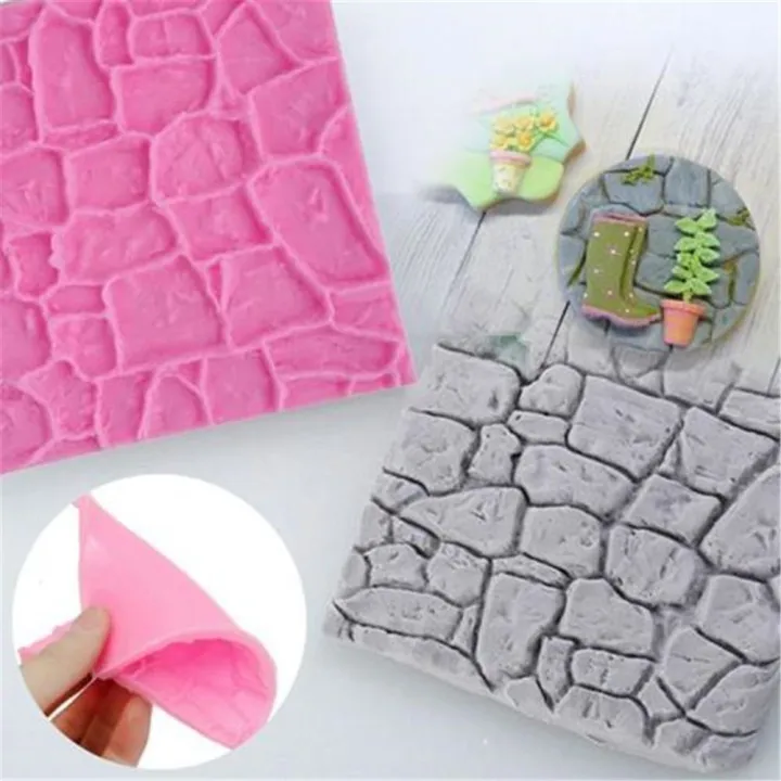 Impression Stone Fondant Brick Wall Decorating Embosser Cake Lazada PH