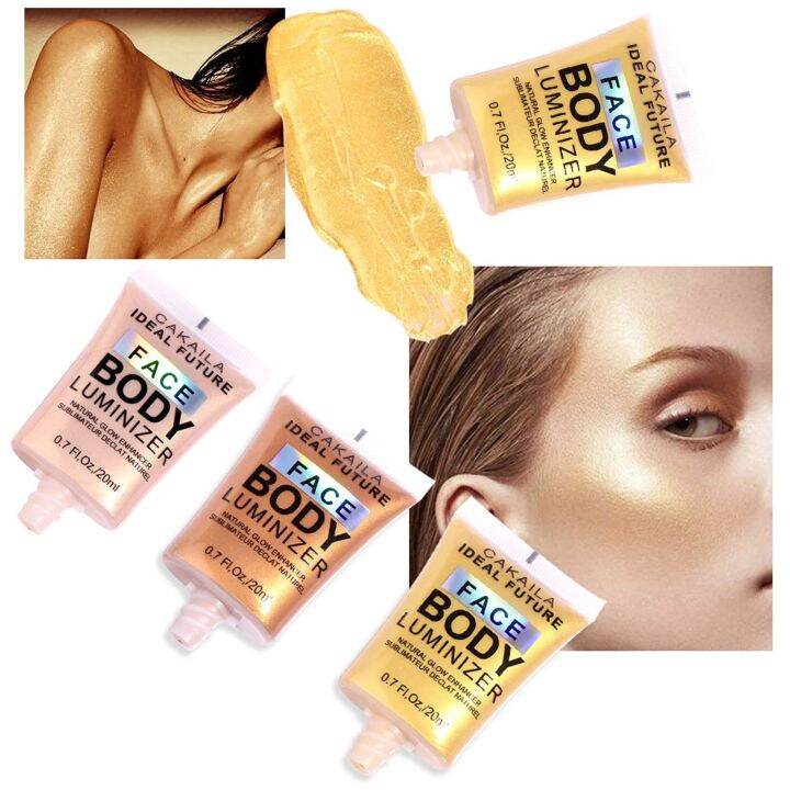 body-face-liquid-เจลไฮกลอสข้าวสาลีผิวกระจ่างใสกันน้ำประกายเพชรไฮไลท์แต่งหน้าใบหน้า