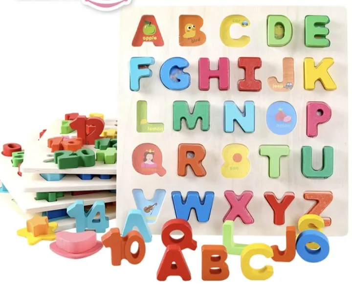 Alphabet Puzzle, ABC Letter & Number Puzzles for Toddlers 1 2 3 Years ...