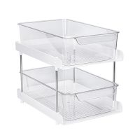 Kitchen Supplies Drawer Style Storage Rack Spices Bottle Stand Double-Layer Storage Rack Cosmetic Storage Box