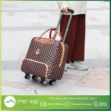 Duffle bag hot sale trolley luggage