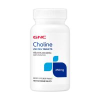 GNC Choline 250mg 100 Tablets "โคลีนเป็นวิตามิน บี ที่จำเป็นต่อร่างกาย"