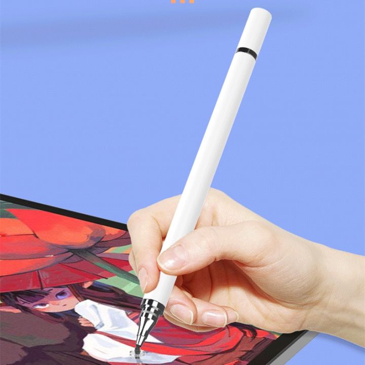 ปากกาสำหรับ-ip-2in1-ปากกา-สไตลัส-stylus-pen-สไตลัส-ปากกาเขียนวาดหน้าจอ-แต่งรูป-ทัชสกรีน-ปากกาทัชสกรีนสำหรับทุกรุ่น-ไม่ต้องชาร์จ