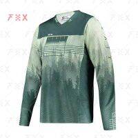 HOT★2021จักรยานเสือภูเขาทีม Downhill MTB Offroad DH จักรยานหัวรถจักรเสื้อ Cross Country Mountain MTB LEATT เสื้อแข่งรถ