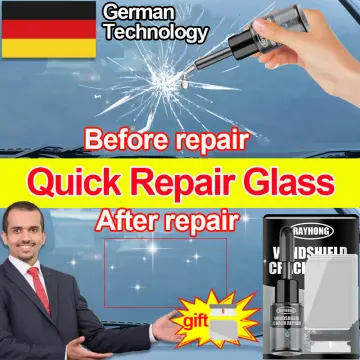 Cracked Glass Repair Kit Car Windshield Cracked Repair Glass Curing Glue  30ml
