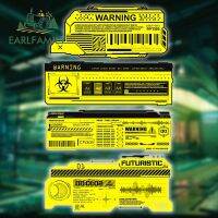 EARLFAMILY 13Cm Cyberpunk Ticket Logo,สติกเกอร์รถรูปลอกบุคลิกกันน้ำ Windows ลำตัวอุปกรณ์เครื่องครัว RV