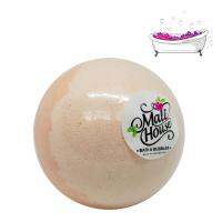 สบู่ทำฟอง Mali House  BathBomb Ball บาธบอม กลิ่นส้ม Orange,สีส้ม 150g