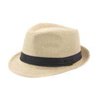 [hot]Fedora Hat Wide Brim Sun Protection Solid Color Panama Cap Boater Summer Beach Sunhat For Men Middle-aged