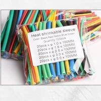 100 Pcs Heat Shrink Tube Insulation Sleeving Electric Wire Wrap Assortment Kit