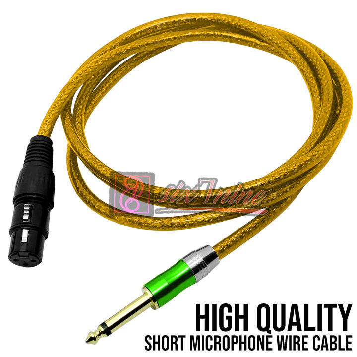 1 Meter High Quality Heavy Duty Short Microphone Wire Cable YELLOW Lazada PH