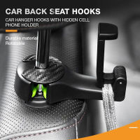 【cw】Back Hook 2 In 1 Car Headrest Hook with Phone Holder Seat Back Hanger for Bag Handbag Car Hooks Seat Back Hookhot