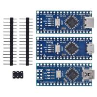 GERDA มินิมินิ ไมโครยูเอสบี ที่ ATMEGA328P สำหรับ Arduino CH340 บอร์ดพัฒนา Arduino โมดูลพลังงาน ตัวควบคุมนาโน3.0 ไดร์เวอร์ USB CH340 บอร์ดควบคุมขนาดเล็ก