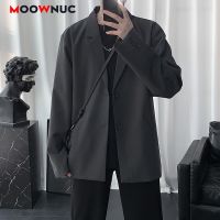 ZZOOI Casual Coats Mens Fashion Leisure Suit Blazers Autumn 2022 Jackets Cardigan Solid Slim Male Spring Business Classic MOOWNUC