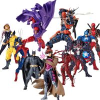 Yamaguchi Revoltech Deathstroke Deathpool Spiderman Gwen Wolvernage พิษโมเดลตุ๊กตาขยับแขนขาได้บทบาทภาพยนตร์ของขวัญตุ๊กตาของเล่น