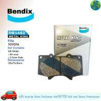 ผ้าเบรค  ผ้าดีสเบรค หน้า TOYOTA นิว-ฟอจูนเนอร์ , พราโด้,วีโก้4x4 vsc,จาน319 ,รีโว่ พรีรันเนอร์  ยี่ห้อ (เบนดิก Bendix เมทัลคิง) DB1482 ( 1กล่อง = 4ชิ้น )