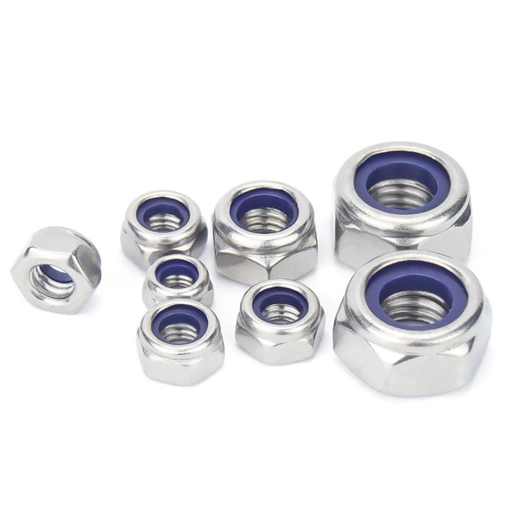 hexagon-nuts-m2-m2-5-m3-m3-5-m4-m5-m6-m8-m10-m12-m14-m16-stainless-carbon-steel-hex-nylon-insert-lock-nut-self-locking-locknut