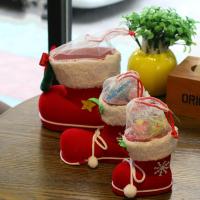 Christmas Candy Red Boots Shoes Santa Gift Stocking Snacks Bags Home Decorations Xmas Tree Ornaments Hanging Pendants Decor Socks Tights