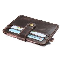 【CC】 Hot Leather Mens Wallet With Small Money Man Thin Credit Card Holder Purse Male