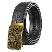 Mens Fashion Belt  Luxury Vintage Designer Genuine Leather Strap For Leisure Youth Men Brand Jeans Belts Amazing Gold Buckle Belts