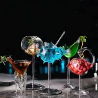 【CW】❒☬☍  Cocktail Glass Porcupine Goblet Thorn Fish-Shaped Cup Bar Ktv Nightclub Wedding Birthday