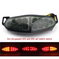 Motorcycle Rear LED Brake Light TailLight Integrated Turn Signal Light Indicator For Kawasaki ER6N ER6F Ninja650 2009-2011