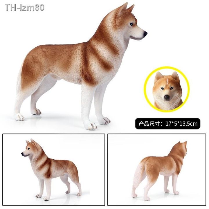 ของขวัญ-solid-จำลองสัตว์ขนาดใหญ่-husky-pet-dog-siberian-เครื่องประดับของเล่น