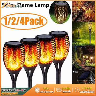 12/96 LED Solar Lights Outdoor Lighting Upgraded Landscape Decoration Lighting Waterproof Solar Torch Light Solar&amp;USB Charging Flickering Flame Light Auto On/Off Dusk to Dawn for Garden Pathway Yard