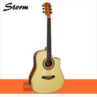 STORM กีตาร์โปร่งภาคไฟฟ้า รุ่น S-860CEQ - ติดตั้งปรีแอมป์ LC-1