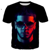 Popular Singer Anuel Aa 3D Printed T Shirts Unisex Casual Hard Rock Streetwear T-shirt Man Women Cool Hip Hop Tops