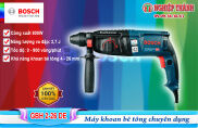 Máy khoan bê tông 3 chức năng BOSCH GBH 2-26DE 800w HÀNG CHÍNH HÃNG Tặng