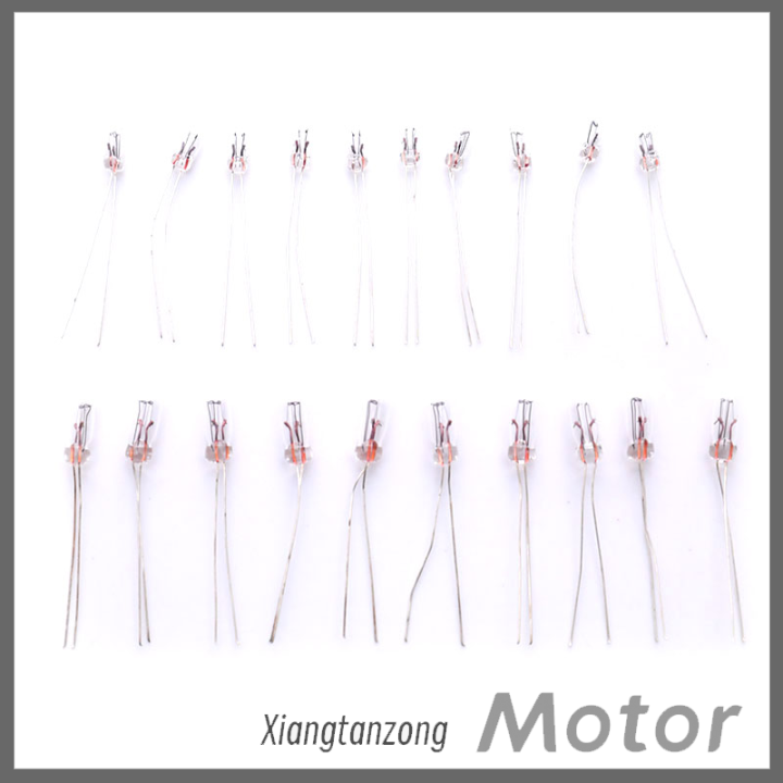 xiangtanzong-10pcs-miniature-automobile-instrument-lamp-12v-t3t4หลอดไฟหลอดไส้