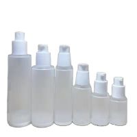 15 20 30 50 80 100Ml Airless Lotion Pump Bottle Flat Shoulder PP Frosted Essence Vacuum Cosmetic Airless Spray Bottle 10Pcs