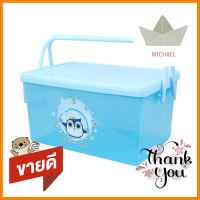 กล่องหูหิ้ว ฝาล็อค SN PAWIN 530BL สีฟ้าPICNIC PLASTIC BOX SN PAWIN 530BL BLUE **ของแท้100%**