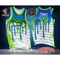 TRENDY MAVS WHITE MELTED JERSEY INSPIRED FULL SUBLIMATION PRINT