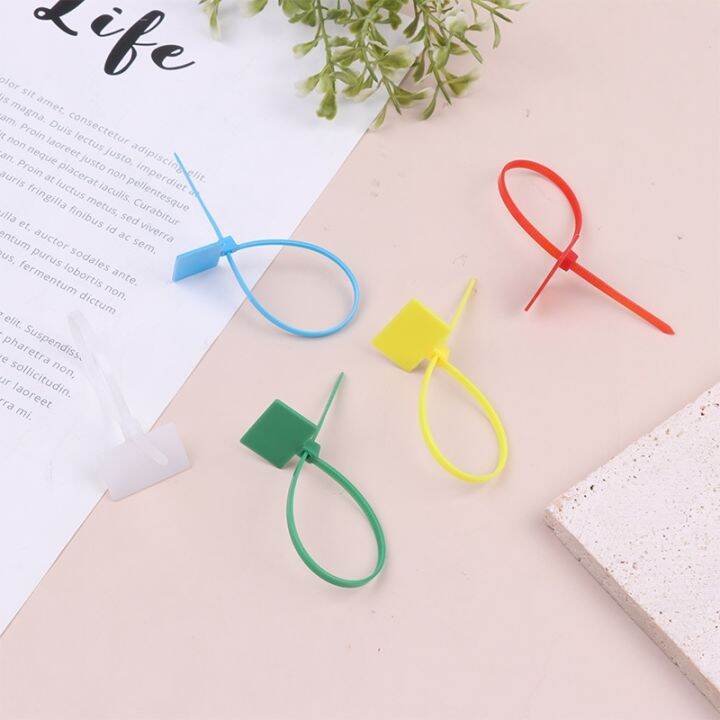 100pcs-4x150mm-color-sign-cable-tie-tag-nylon-label-sign-plate-wire-network-cable-easy-mark-buckle-self-locking-zip-ties