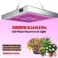 แผงหลอดโคมไฟไฟพืชเติบโต LED เต็มสเปกตรัม3000W 144ปลั๊กสหภาพยุโรป