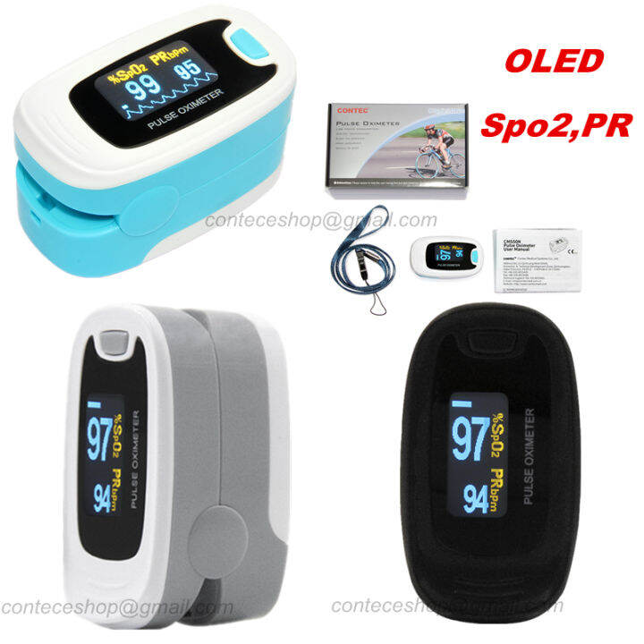 CONTEC OLED Finger Tip Oximeter Spo2 Blood Oxygen Pulse Rate Monitor