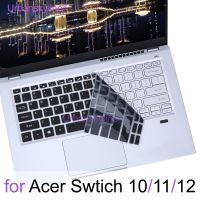 Keyboard Cover for Acer Switch 12 S 11 V SW5-171 SW5-173 SW7-272 Silicone Protector Skin Case Accessories Black Transparent Basic Keyboards