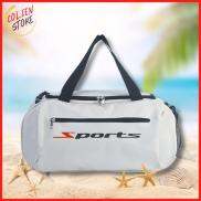Túi trống, túi du lịch Sports Trắng - Colien Store, Vải Canvas