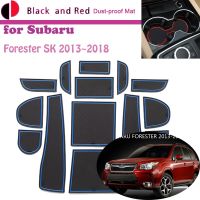 Ruer แผ่นรองประตูสำหรับ Subaru Forester SG SH SJ SK 2013 ~ 2018ช่องเก็บของบนประตูเบาะรถยนต์กันฝุ่นอัตโนมัติ