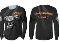 (ALL IN STOCK XZX)    Harley-Davidson Mens and Womens s-3XL Shirt Long Sleeve Quick Drying High Quality 01    (FREE NAME PERSONALIZED)