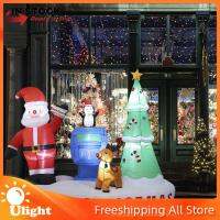 เครื่องประดับเครื่องประดับที่ทำให้พองได้ซานต้า Ulight สำหรับสวนหลังบ้านวันหยุด