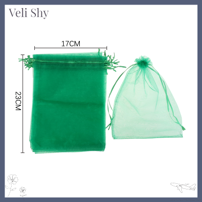 Veli Shy ถุงป้องกันพืชกระเป๋าตาข่าย Grow ผลไม้ผัก10ชิ้น Pouch Serut